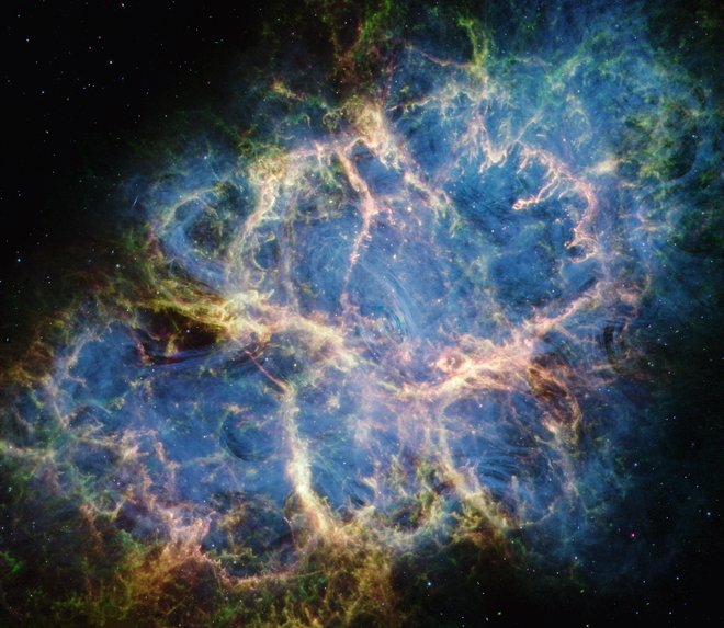 Novi posnetek meglice Rakovica z vesoljskim teleskopom James Webb FOTO: Nasa, Esa, CSA, STScI, T. Temim

 