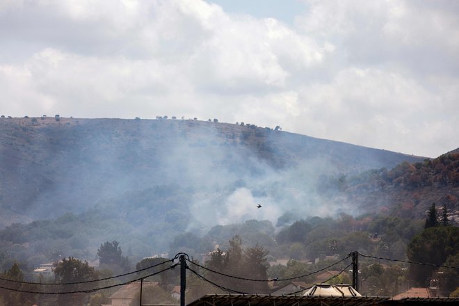 Hezbolah je okrepil obstreljevanje Izraela kmalu po Hamasovem napadu na izraelsko ozemlje 7. oktobra. FOTO: Jalaa Marey/Afp