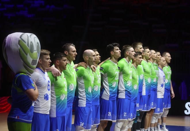 Slovenski odbojkarji bodo prvič igrali na olimpijskih igrah. FOTO: Blaž Samec/Delo