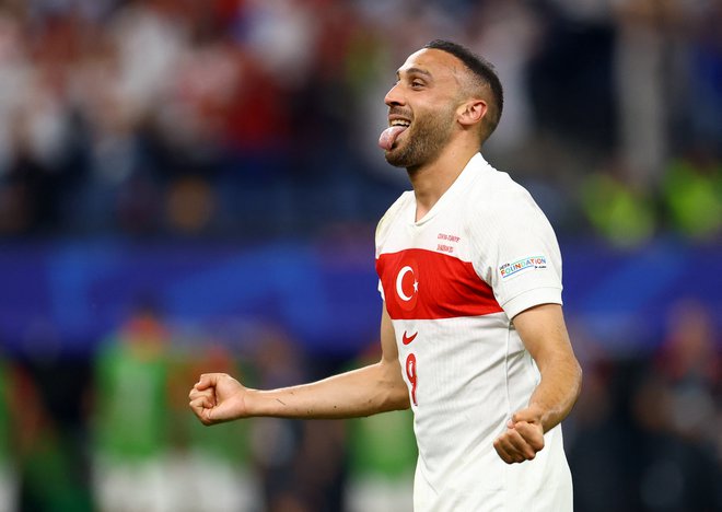 Cenk Tosun je zabil zmagoviti gol za Turčijo. FOTO: Lisi Niesner/Reuters