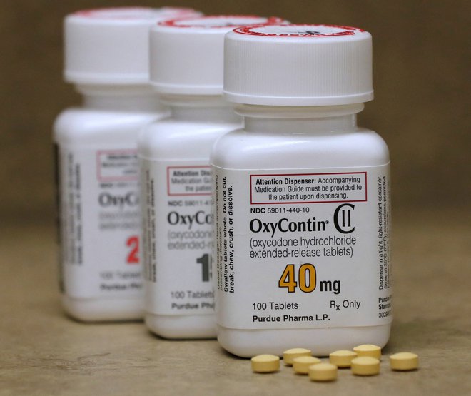 Purdue Pharma je proizvajal razvpito sredstvo proti bolečinam oxycontin, ki je povzročalo odvisnost. FOTO: George Frey/Reuters