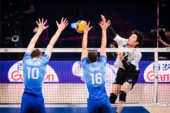 Japonci so letos še drugič ugnali Slovenijo. FOTO: volleyballworld
