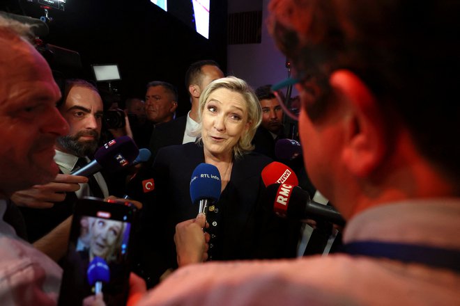 Francija še nikoli ni imela na vrhu skrajne desnice, ki bi jo sama izbrala. FOTO: Yves Herman Reuters

 