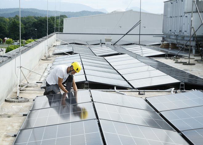 Skupna moč sončnih elektrarn je v Sloveniji 1189 megavatov. FOTO: Jože Suhadolnik/Delo