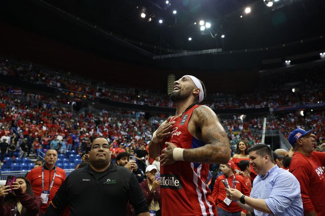 Jose Alvarado je proti Litvi zbral 23 točk in šest skokov. FOTO: Ricardo Arduengo/AFP