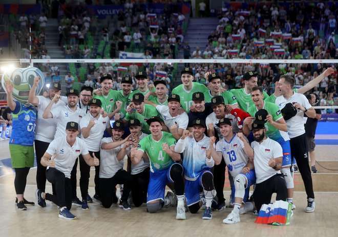 Tudi odbojkarji bodo med slovenskimi udeleženci v Parizu. FOTO: Blaž Samec