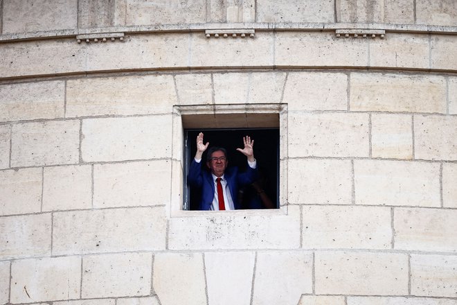Jean-Luc Melenchon, vodja francoske leve opozicije. FOTO: Yara Nardi/ Reuters