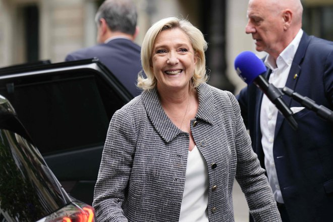 Marine Le Pen čaka na volitve 2027. FOTO: Dimitar Dilkoff/ Afp