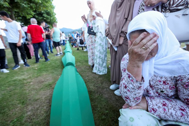 Desetega julija je bila 29. obletnica genocida v Srebrenici.  FOTO: Amel Emric/ Reuters