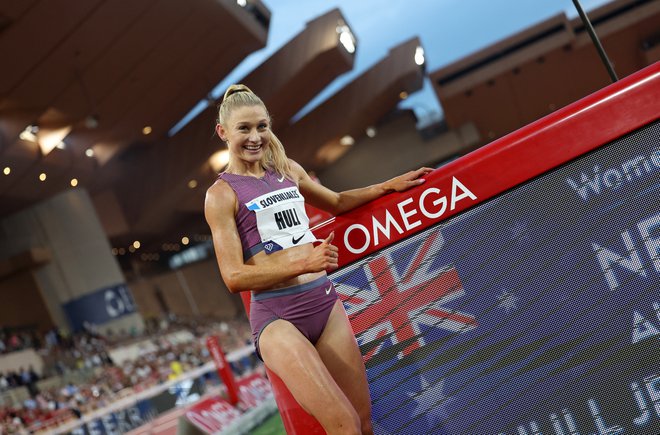Jessica Hull se je veselila svetovnega rekorda. FOTO: Manon Cruz/Reuters
