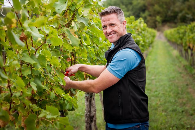 Ralf Schumacher je povezan tudi s Slovenijo in Goriškimi brd, kjer za njegovo restavracije proizvajajo vino. FOTO: Damijan Simčič