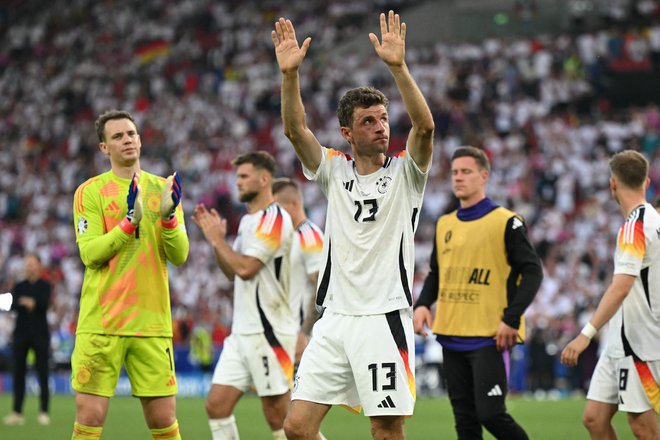 Thomas Müller je zadnjo tekmo za Nemčijo igral v četrtfinalu proti Španiji. FOTO: Fabrice Coffrini/AFP