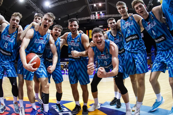 Slovenska košarkarska reprezentanca bo igrala v finalu eura 2024. FOTO: Fiba Europe