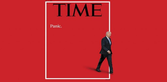 Pred tremi tedni se je Time takole odzval na katastrofalno televizijsko soočenje med Bidnom in Trumpom. FOTO: promocijsko gradivo