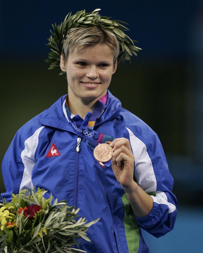 Judoistka Urška Žolnir si je v Atenah 2004 priborila bronasto kolajno v kategoriji do 63 kg. FOTO: Tomi Lombar