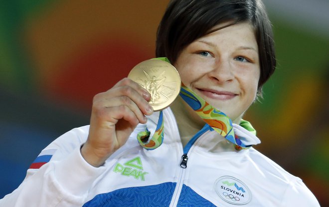 Judoistka Tina Trstenjak je v Riu de Janeiru 2016 postala olimpijska prvakinja v kategoriji do 63 kilogramov. FOTO: Matej Družnik