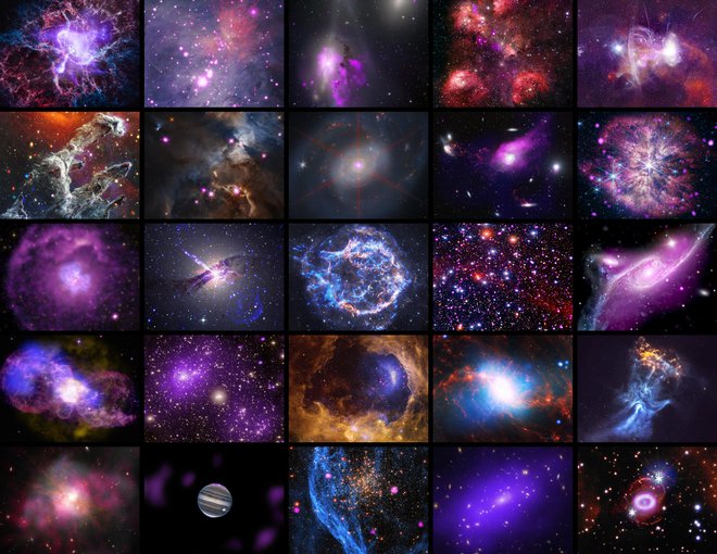 Posnetke je Nasa objavila ob 25-letnici izstrelitve. FOTO: Nasa/Chandra X-ray Observatory Center

 