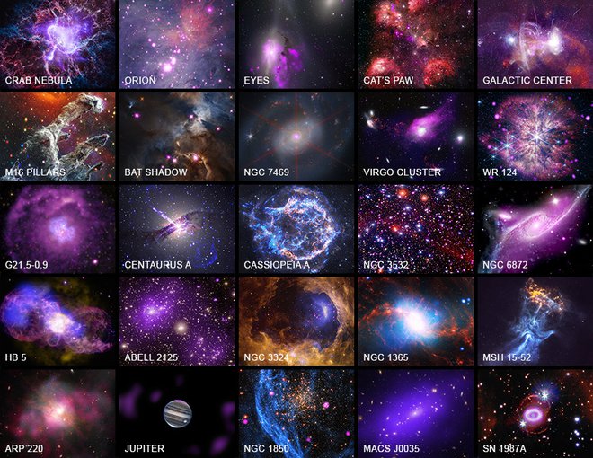 Posnetki so v rentgenski svetlobi. FOTO: Nasa/Chandra X-ray Observatory Center