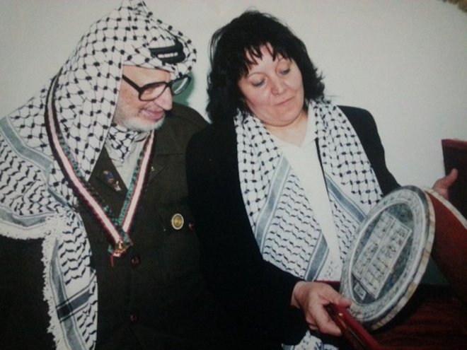 Hanan Avad je bila več let svetovalka za kulturo nekdanjega palestinskega voditelja Jaserja Arafata. FOTO: osebni arhiv