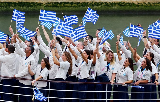 Prva se je predstavila zibelka olimpizma Grčija. FOTO: Fabrizio Bensch/Reuters