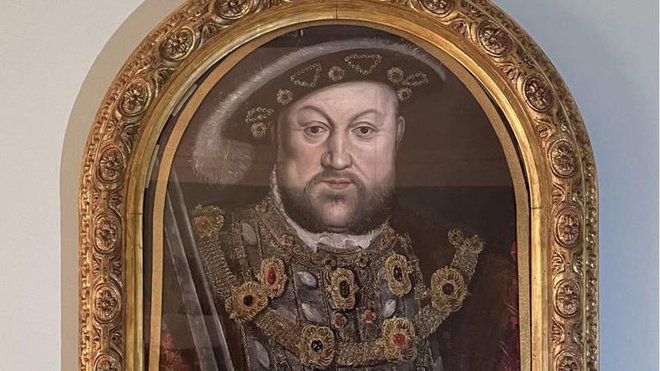 Portret angleškega kralja Henrika VIII., za katerim se je skozi stoletja izgubila sled. FOTO: Posnetek zaslona