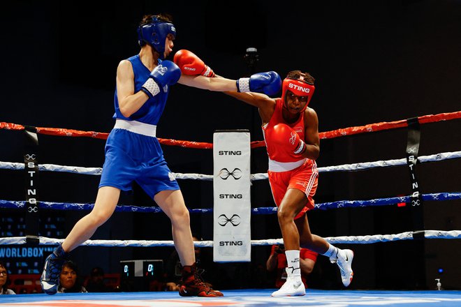 Jucielen Romeu in  Yu-Ting Lin. FOTO: Isaiah J. Downing/Usa Today Sports via Reuters 