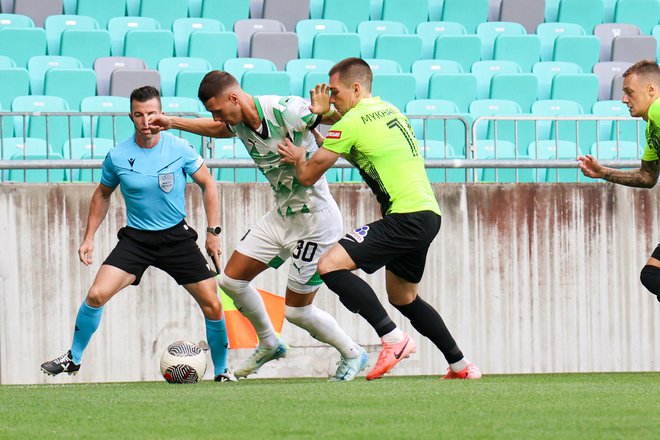 Olimpijin virtuoz Raul Florucz si z vsakim golom dviguje vrednost in je vse bliže prestopu v tujino. Foto Voranc Vogel