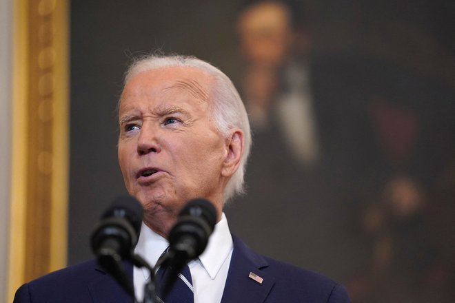 »Resno misli, ko pravi 'če izgubimo, bo prelivanje krvi',« je še dejal Biden v intervjuju. FOTO: Nathan Howard/Reuters