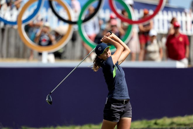 Pia Babnik po dveh dneh drži četrto mesto. FOTO: Pierre-philippe Marcou/AFP