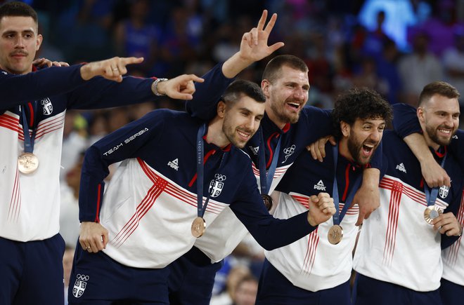 Bronasti Srbi so LeBronu Jamesu, Stephu Curryju, Kevinu Durantu in drugimi Američani pognali strah v kosti. FOTO: Evelyn Hockstein/Reuters