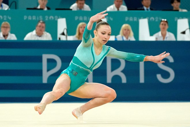 Romunki Ani Barbosu se nasmiha bronasta kolajna. FOTO: Jack Gruber Usa Today Sports Via Reuters Con