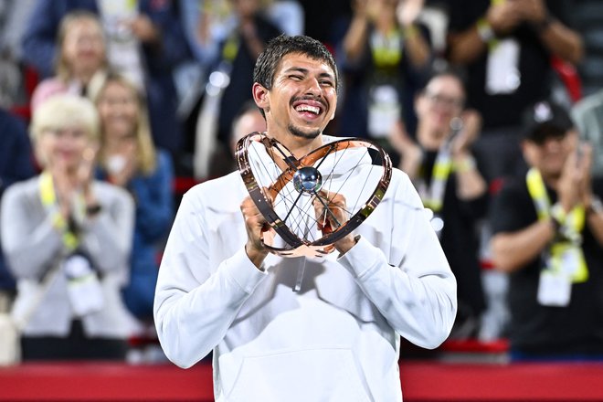 Z zmago na turnirju v Montrealu je Alexei Popyrin osvojil svoj tretji turnir ATP. FOTO: Minas Panagiotakis/Getty Images Via Afp