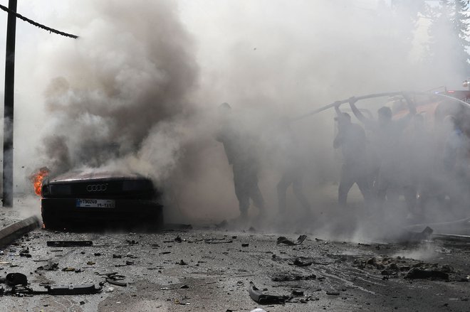 Izrael napada jug Libanona. FOTO: Mahmoud Zayyat/AFP