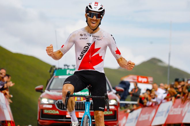 Kanadski državni prvak Michael Woods je bil danes razred zase. FOTO: Lavuelta.es 