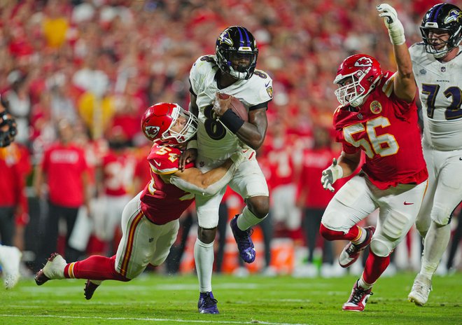 Kansas City Chiefs so si priborili prvo zmago v sezoni. FOTO: Jay Biggerstaff/Usa Today Sports Via Reuters Con