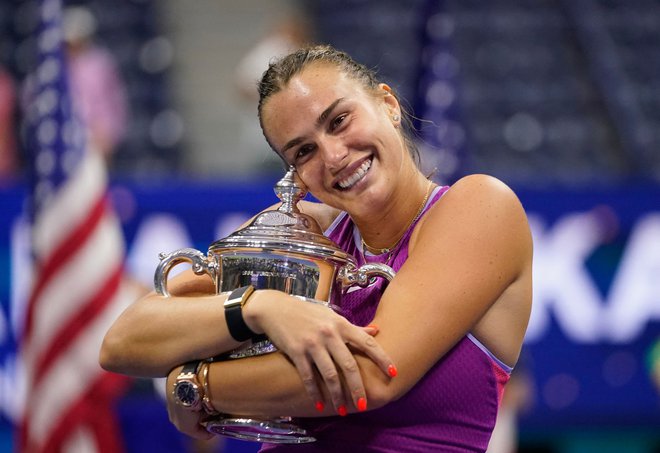 Arina Sabalenka je že v otroštvu sanjala o osvojitvi lovorike na OP ZDA. FOTO: Timothy A. Clary/AFP