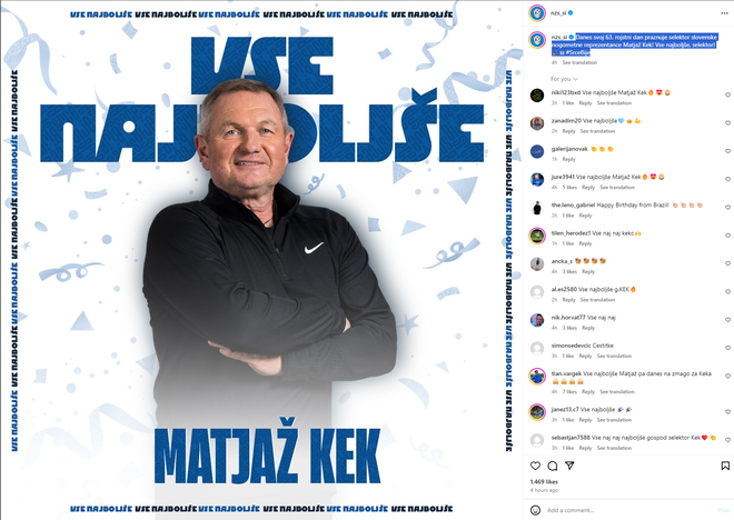 Matjaž Kek FOTO: Zajem zaslona