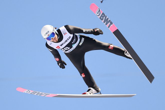 Norvežan Johann Andre Forfang je bil najboljši na prologu. FOTO: Reuters