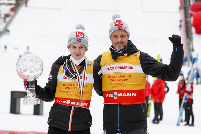 Alexander Stöckl je norveške skakalce popeljal do številnih uspehov, Halvorja Egnerja Graneruda do dveh velikih kristalnih globusov. FOTO: Matej Družnik/Delo