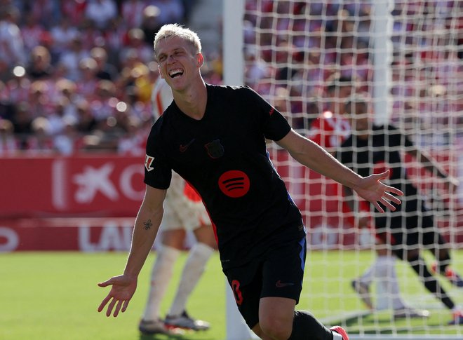 Dani Olmo je bil strelec v Gironi. FOTO: Lluis Gene/AFP