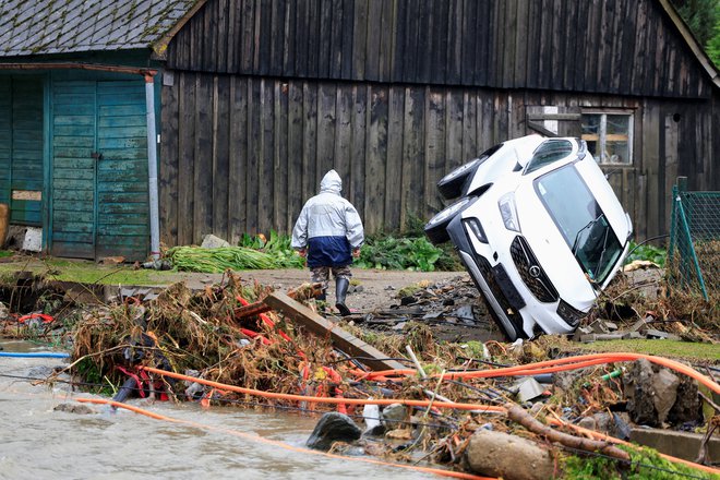 Povodenj je opustošila češko mesto Jesenik. FOTO: David W Cerny/Reuters