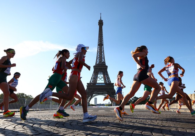 Približno 90 odstotkov od 10.000 udeležencev pariških olimpijskih iger so testirali vsaj enkrat. FOTO: Piroschka Van De Wouw/Reuters