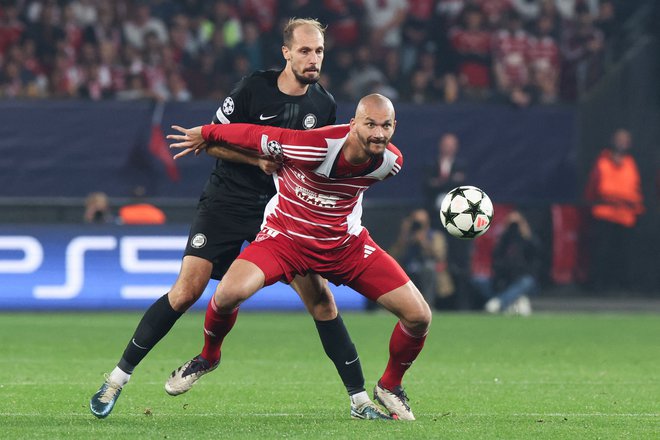 Jon Gorenc-Stanković v akciji. FOTO: Fred Tanneau/AFP