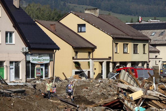 Posledice Borisa bodo morda tako hude, da v prihodnje noben ciklon ne bo več nosil tega imena, kot je navada pri meteorološkem poimenovanju neurij z zelo hudim razdejanjem. FOTO: Wojtek Radwanski /fp