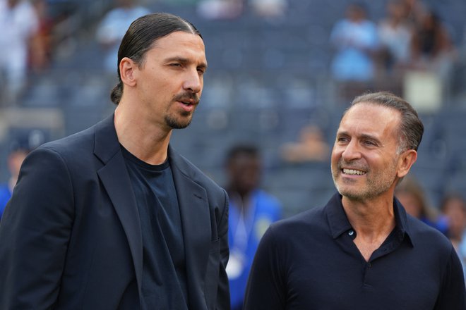 Ibrahimović je v odličnih odnosih z lastnikom kluba Gerryjem Cardinalejem. FOTO: Lucas Boland/USA Today