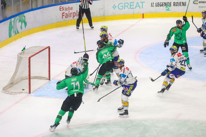 Olimpija je imenitno štartala v novo hokejsko sezono. FOTO: Voranc Vogel/Delo