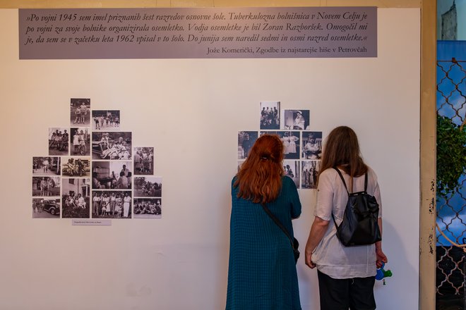 Após a Segunda Guerra Mundial, o solar Novo Celje abrigou um hospital para tuberculose. Todo o complexo era autossuficiente e na exposição podemos ouvir histórias e memórias dos filhos de ex-funcionários. FOTO: Nik Jarh