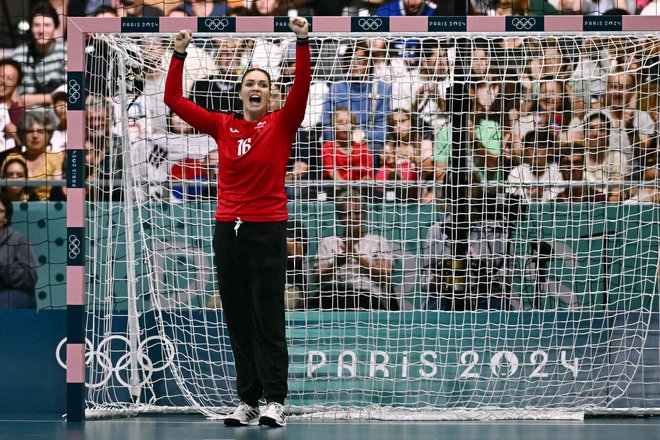 Maja Vojnović je nase opozorila tudi na olimpijskih igrah v Parizu. FOTO: Aris Messinis/AFP