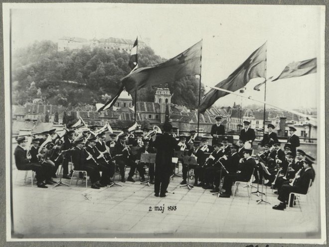 Nekdanji Litostrojski pihalni orkester deluje še danes, od leta 2022 pod imenom Pihalni orkester Ljubljana. FOTO: hrani Zgodovinski arhiv Ljubljana