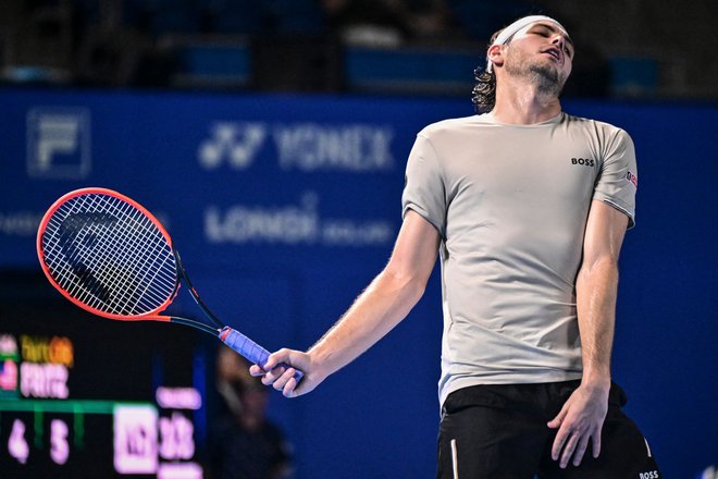 Sedmi igralec sveta Taylor Fritz se je poslovil v prvem krogu. FOTO: Yuichi Yamazaki/AFP